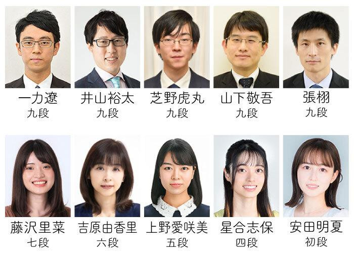 【白竹堂】選べる、（公財）日本棋院所属棋士の直筆サイン 扇子