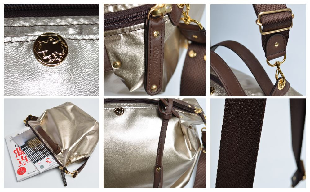 【onomasato】3ways バッグ M《women 軽量》/ ハラコブルー｜京都 ブランドバッグ 人気シリーズ［ 肘掛け・肩掛け・斜め掛けが可能 撥水 耐久性あり 軽量 日常使い 人気 おすすめ ギフト プレゼント お取り寄せ 通販 送料無料 ふるさと納税 ］