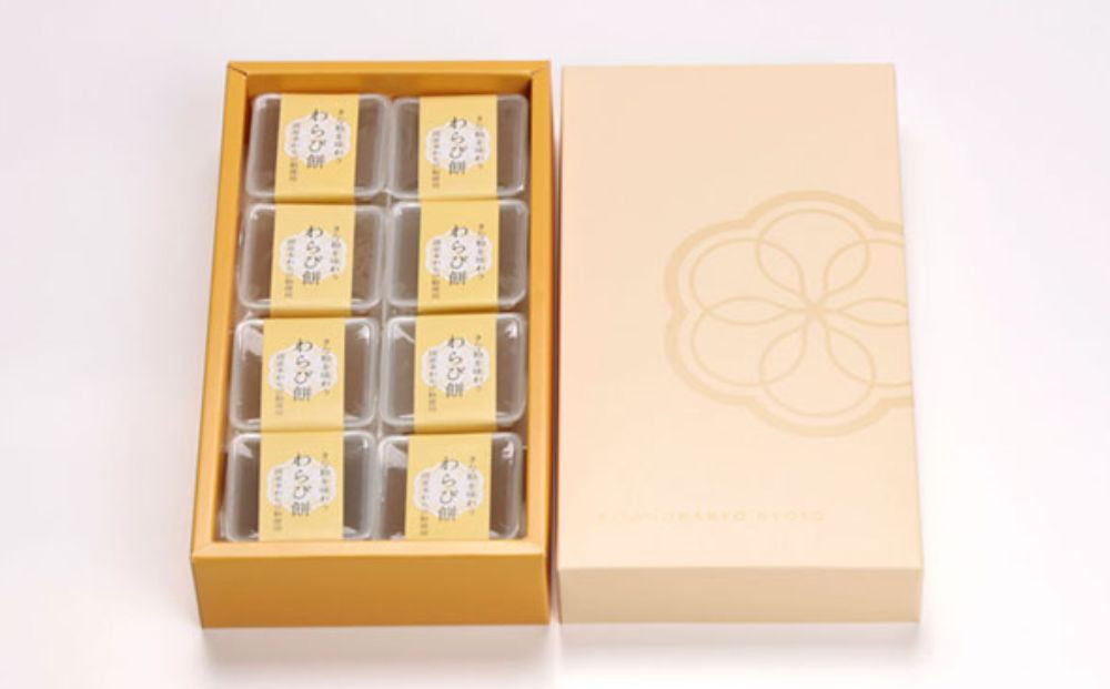 【吉祥菓寮】きな粉を味わう 京都はんなりわらび餅 8個｜京都 スイーツ わらび餅 人気［ 京都 スイーツ わらび餅 きな粉 人気 おすすめ デザート 和菓子 洋菓子 おやつ カフェ お取り寄せ 通販 送料無料 ふるさと納税 ］