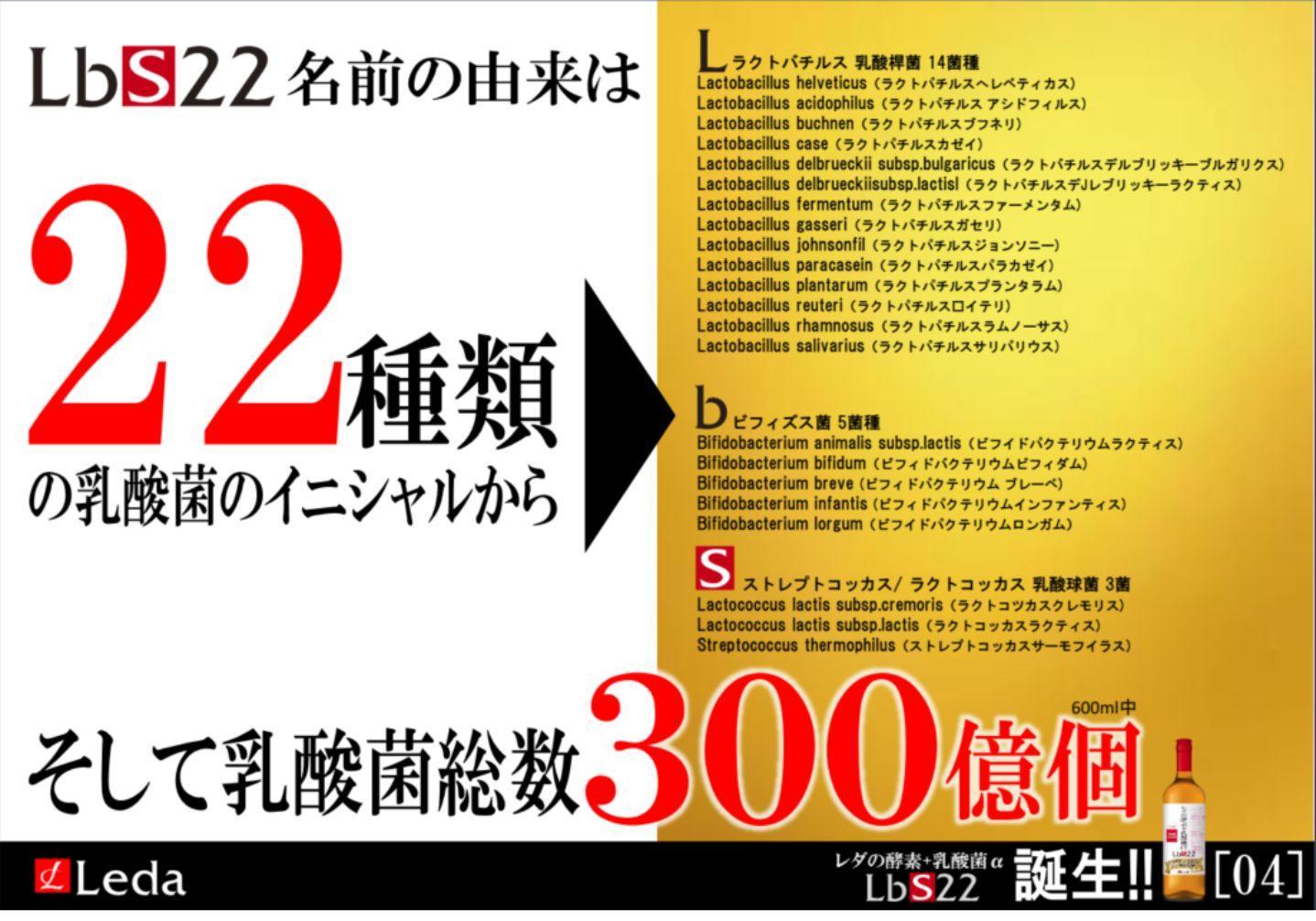 【レダ】レダの酵素＋乳酸菌αLbS22 600ml