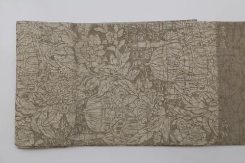 【西陣活性化を応援！】西陣織袋帯（纐纈・ベージュ）