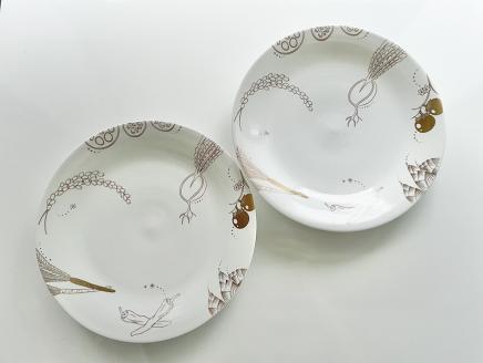 【SIONE】丸プレート2枚セット