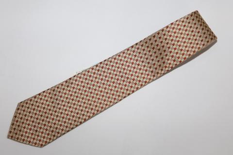 【西陣活性化を応援！】シルク100％西陣織ネクタイ（千鳥・ベージュ）