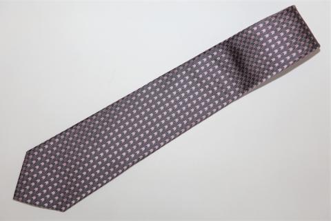 【西陣活性化を応援！】シルク100％西陣織ネクタイ（千鳥・グレー）