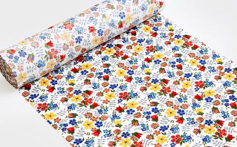 【高田勝】リバティプリントのきもの生地Edenham