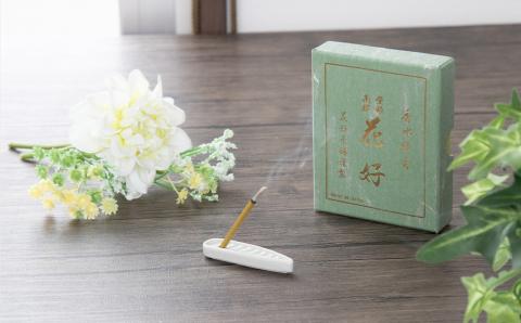 【宇野鳳翔堂】線香 花好（36本入り×5セット 線香立て付）