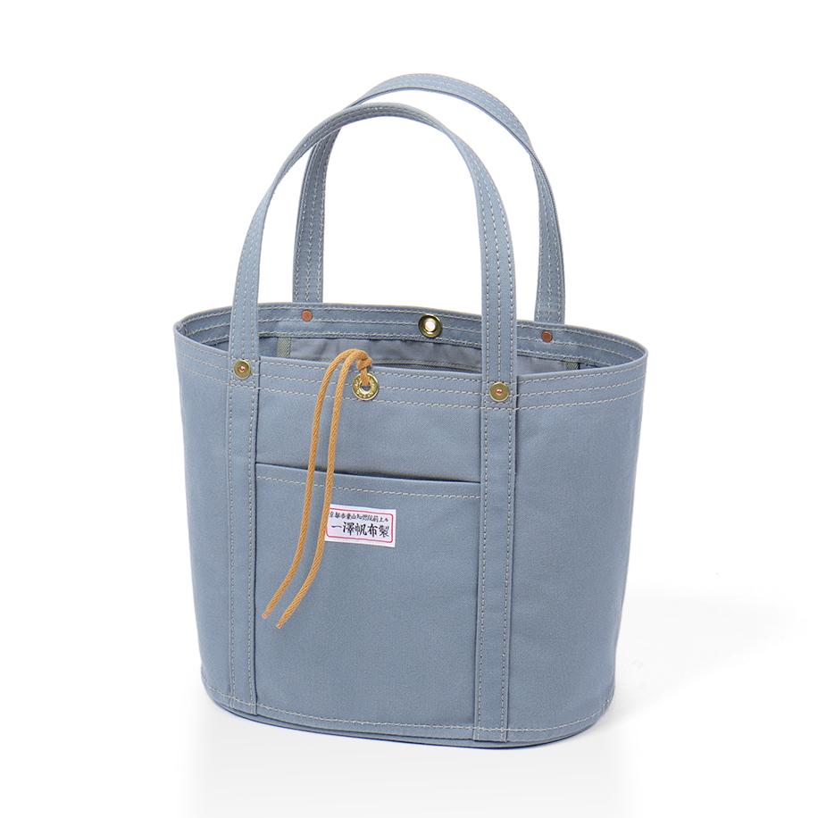 【一澤信三郎帆布】綿帆布製手さげかばん No.168(中) 青ねず｜京都 東山 帆布かばん 人気ブランド[ 手さげかばん 一つひとつ手作り シンプル 丈夫で長持ち 人気 おすすめ かばん 鞄 ギフト プレゼント お取り寄せ通販 送料無料 ふるさと納税 ]