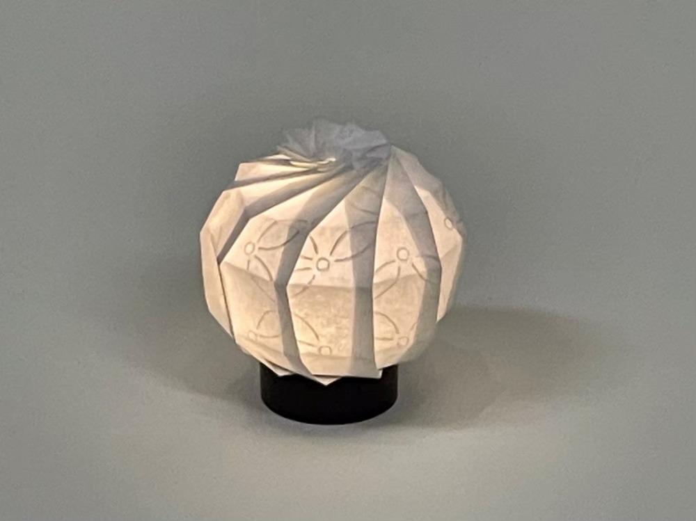 【イノベーティブクラフトワークス】折灯華 BONBORI maru -S- 京からかみ