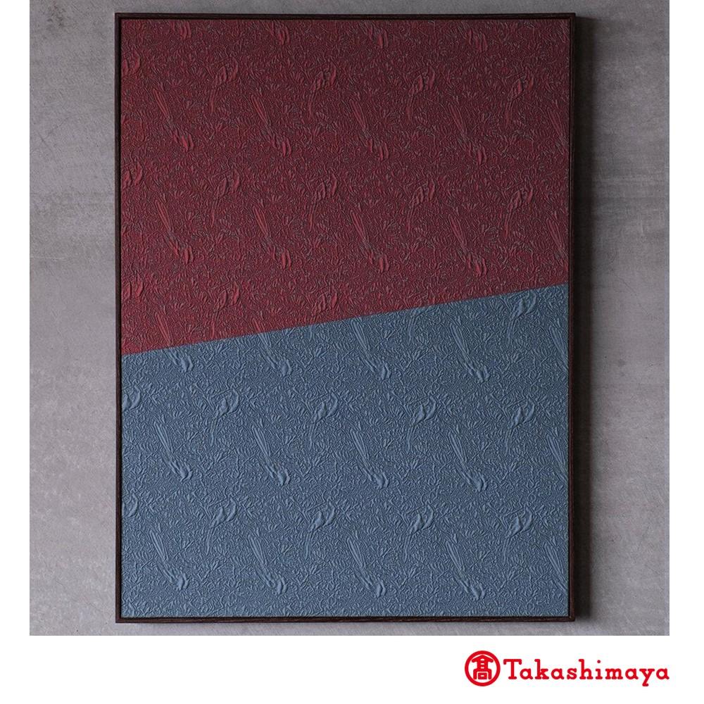 【龍村美術織物】ART PANEL -HEIZO－ アートパネル 連樹瑞鳥文【高島屋選定品】