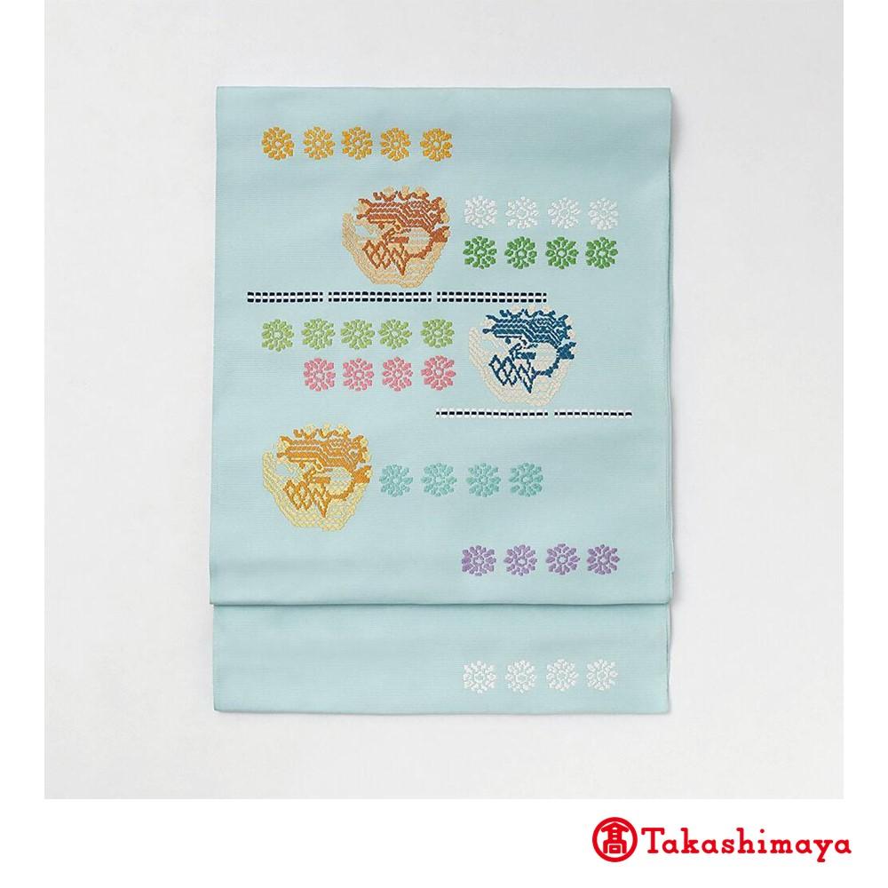 【龍村美術織物】龍村錦帯 なごや帯《くじゃく文》【高島屋選定品】