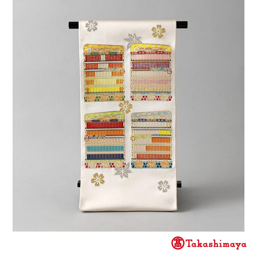 【龍村美術織物】龍村錦帯 袋帯  威毛錦《白》【高島屋選定品】