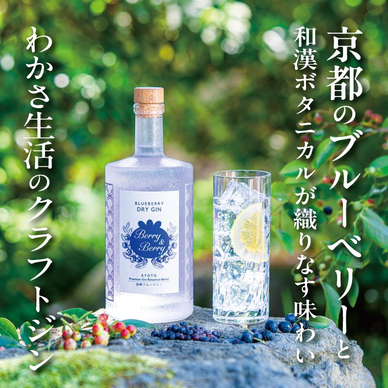 【わかさ生活】ブルーベリードライジン「Berry&Berry」700ml×1本 アルコール度数45度［ 京都 サプリ ブルーベリーアイ 売上No.1 人気 おすすめ お酒 酒 アルコール ジン 健康 お取り寄せ 通販 ふるさと納税 ］