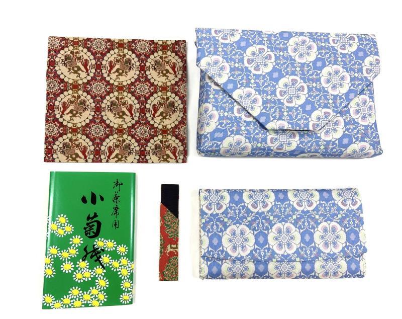 【龍村美術織物】＜柄おまかせ＞茶道具5点セット（古帛紗など）