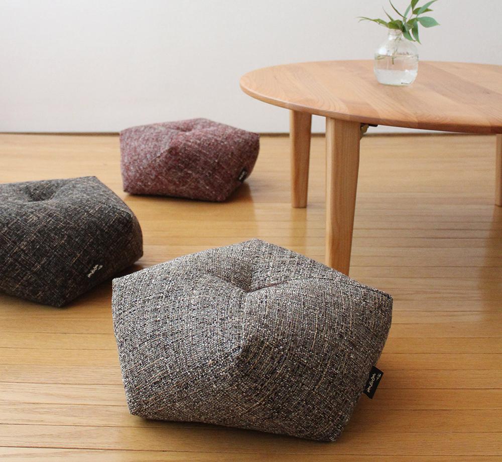 【 洛中高岡屋 】落ち着いた色目と素材感 ブレンデル おじゃみ座ぶとん（ベージュ）