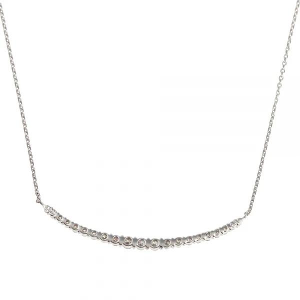 【京セラ】天然ダイヤモンド ネックレス【プラチナ/0.30CT/4月誕生石/デコルテデザイン/BPDD3034-FU】