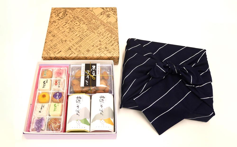 【伊勢源六たちばなや】きれいどころ 詰合せ 「京風呂敷・コトノワ インディゴブルー」