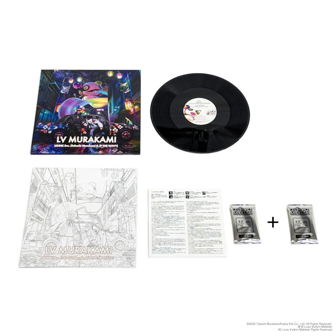 【ふるさと納税限定セット】12 inchレコード盤『LV MURAKAMI』トレーディングカード2パック入り［ 京都 村上隆 カイカイキキ アーティスト 大人気 レア トレカ カード おしゃれ かわいい アート 現代美術 人気 おすすめ 通販 送料無料 ふるさと納税 ］