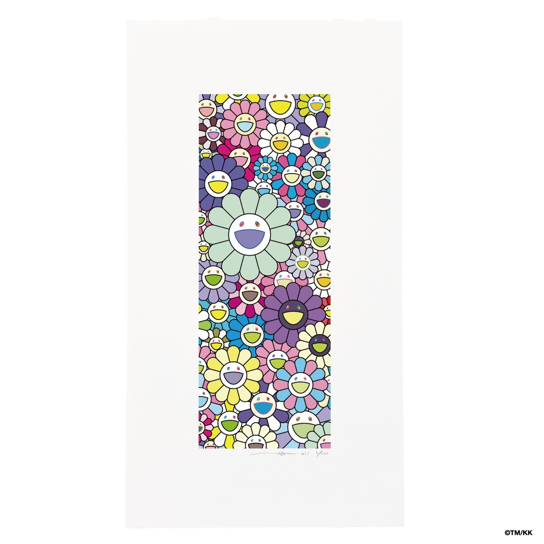 【ふるさと納税限定セット】版画「お花の短冊 川床で楽しむ夏の涼」シリアルNo.入り限定カード付き［ 京都 村上隆 カイカイキキ アーティスト 大人気 レア トレカ カード おしゃれ かわいい アート 現代美術 人気 おすすめ 通販 送料無料 ふるさと納税 ］