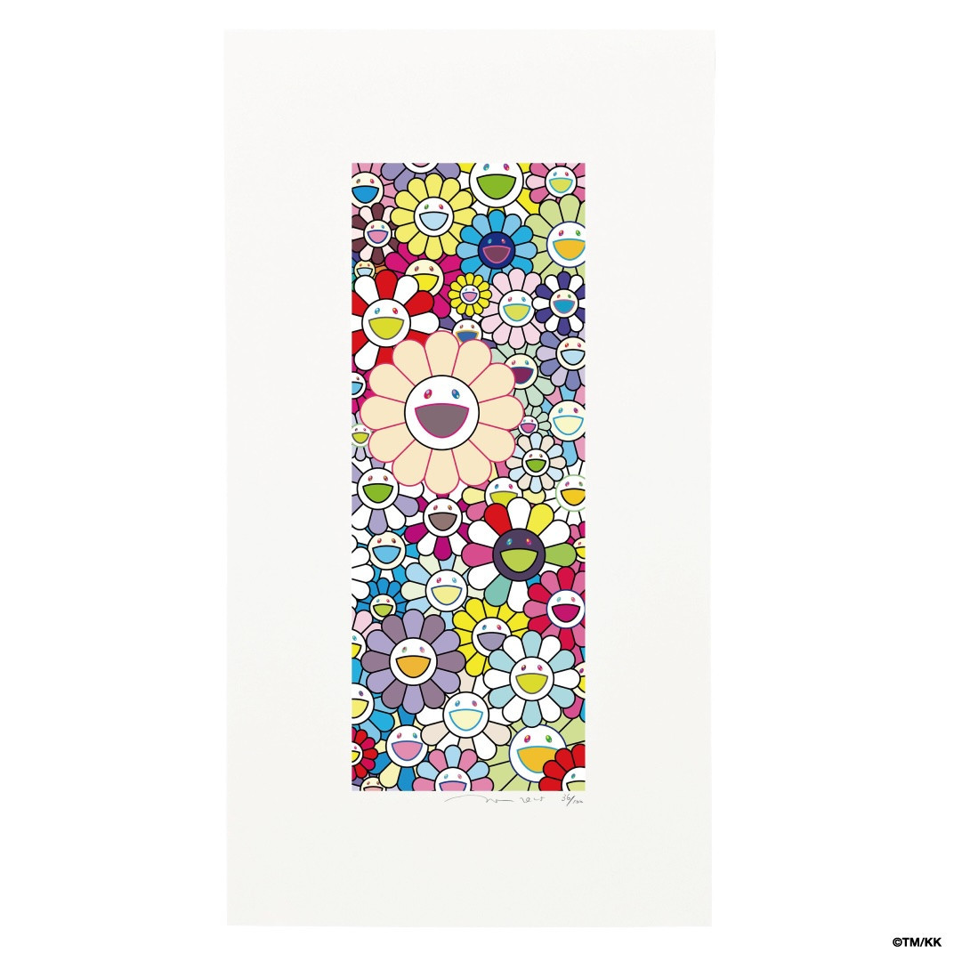 【ふるさと納税限定セット】版画「お花の短冊 ホタルの明かり」シリアルNo.入り限定カード付き［ 京都 村上隆 カイカイキキ アーティスト 大人気 レア トレカ カード おしゃれ かわいい アート 現代美術 人気 おすすめ 通販 送料無料 ふるさと納税 ］