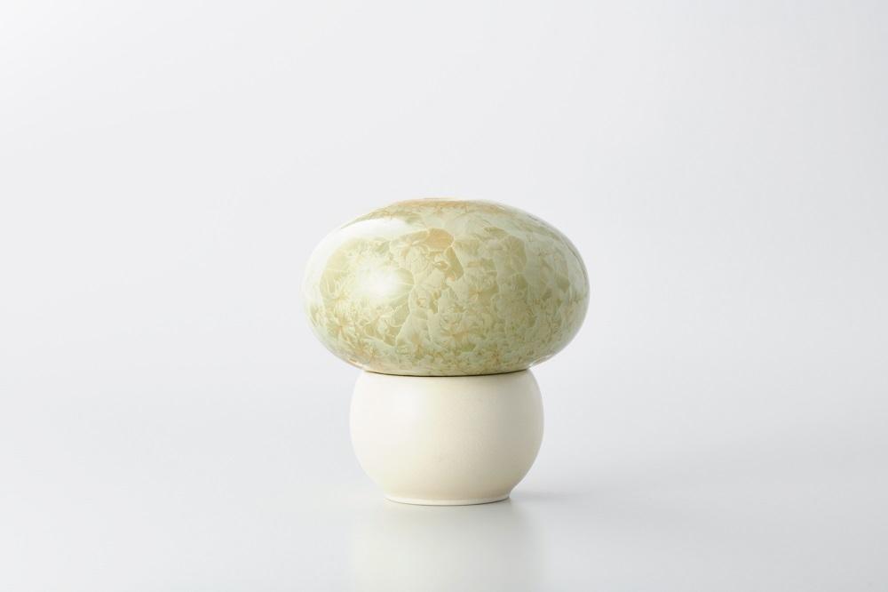 【熊谷聡商店】きの香　～まるまるとしたかわいいキノコ型の香炉～【黄】