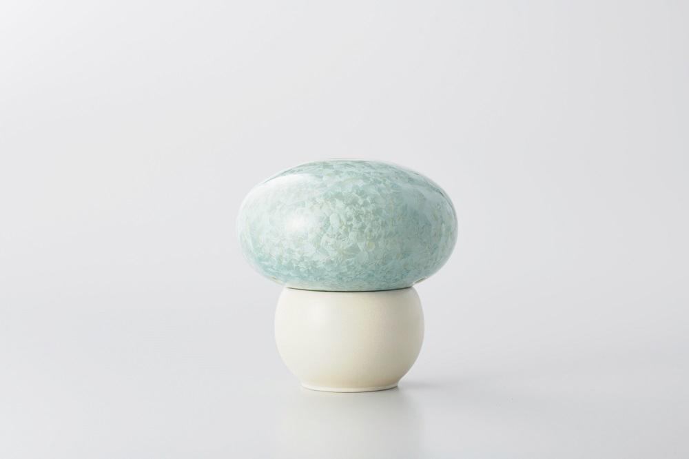 【熊谷聡商店】きの香　～まるまるとしたかわいいキノコ型の香炉～【緑】