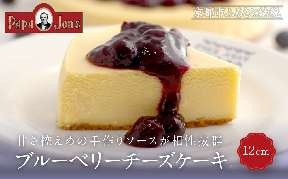 [パパジョンズ]ブルーベリーチーズケーキ 12cm|京都 チーズケーキ専門店 人気 スイーツ[ 濃厚 クリーミー おいしい グルメ おすすめ スイーツ お菓子 洋菓子 ケーキ お取り寄せ 通販 送料無料 ふるさと納税 ]