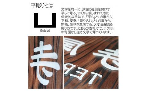 アクリル表札(正方形) FCG022