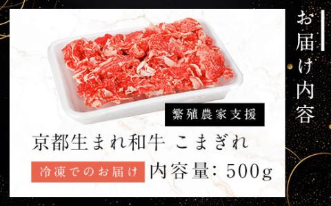 【訳あり】A4ランク以上！京都生まれ和牛 こまぎれ500g 【繁殖農家支援】 ふるさと納税 A4 A4以上 A4ランク 黒毛和牛 黒毛 牛 肉 お肉 にく ニク わぎゅう 霜降り 黒毛和牛 和牛 牛肉 こまぎれ 訳アリ 訳あり 不揃い JA 農協 京都府 福知山市 FCCW011