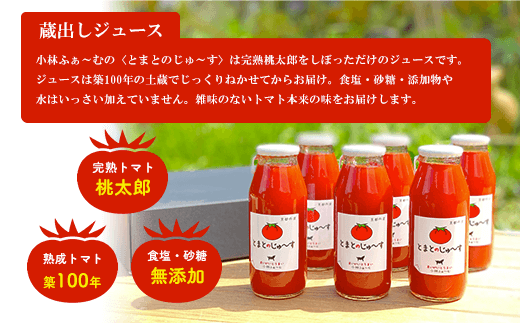 【無添加】とまとのじゅ～す(180ml×6本)新製品コンテスト大賞受賞！ FCAB001