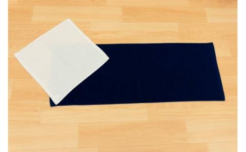 【京都府唯一のタオル製造メーカー直送】 たおる小町 ＜フェイスタオル（ネイビー・グレー） 10枚セット＞ ふるさと納税 たおる小町 タオル シンプル フェイスタオル ネイビー グレー 綿100％ 厚手 便利 家庭用 普段使い 吸水性 肌触り 清潔 乾きやすい 京都府 福知山市 FCH008