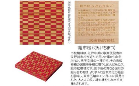 木製和柄彩色コースター(4枚セット)角　和柄縁起解説入 FCG042