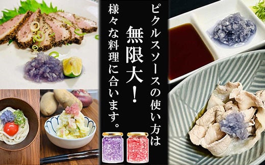 玉葱ピクルスソース（スィート） / ふるさと納税 ピクルス ピクルスソース たまねぎ 玉葱 sweet 赤 天然ハーブ ハイビスカスローゼル カラフル 色どり おしゃれ お歳暮 お中元 クリスマス ハロウィン ギフト 京都府 福知山市 京都 福知山 奥京都 FCBW010