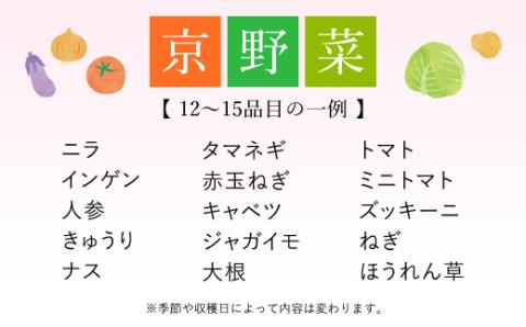 【6ヵ月定期便】 ＜鮮度抜群「京野菜」15品目詰合せ＞ ふるさと納税 定期便 京野菜 野菜 旬 新鮮 鮮度 自然栽培 自然農法 おいしい おばんざい 食べきり 詰合せ お取り寄せ 京都府 福知山市 FCCM019