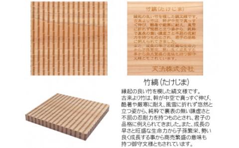 木製和柄コースター(4枚セット)角　和柄縁起解説入 FCG040