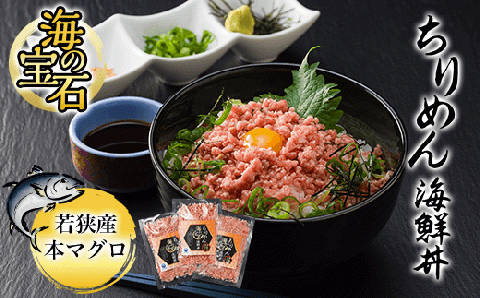 海の宝石 ちりめん海鮮丼 若狭産 本マグロ 40g×5袋 FCAW001