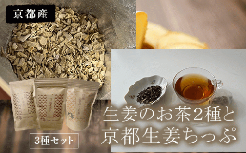 生姜のお茶２種と京都生姜ちっぷセット FCBG005