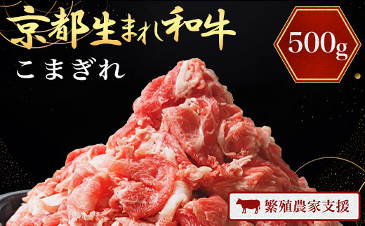 【訳あり】A4ランク以上！京都生まれ和牛 こまぎれ500g 【繁殖農家支援】 ふるさと納税 A4 A4以上 A4ランク 黒毛和牛 黒毛 牛 肉 お肉 にく ニク わぎゅう 霜降り 黒毛和牛 和牛 牛肉 こまぎれ 訳アリ 訳あり 不揃い JA 農協 京都府 福知山市 FCCW011