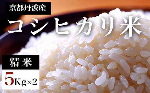 令和7年度産　京都丹波産　コシヒカリ米（精米）5kg×2   【ふるさと納税 米  精米 コシヒカリ 特別栽培米  京都府 福知山市】 FCDF002
