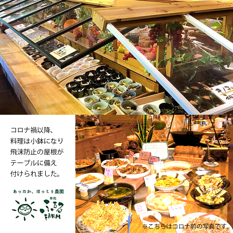 農村レストランふるる ビュッフェランチ お食事券 2名分 昼 ランチ ビュッフェ バイキング おばんざい 関西 京都 舞鶴 観光 ふるるファーム