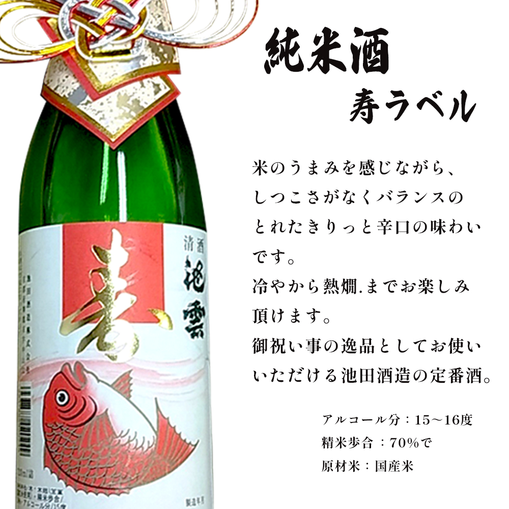 地酒 飲み比べ セット 純米吟醸 みなと舞鶴、純米 寿ラベル 720ml×2本 御歳暮 お歳暮 贈答 熨斗 KM-30 日本酒 お酒 アルコール 京都 舞鶴 池田酒造 天酒まつり