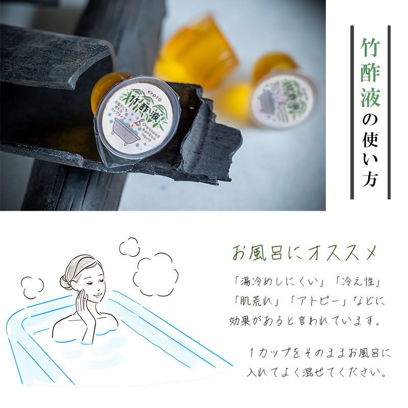 竹酢液 セット 1L 500ml×2本 ミニカップ 16個 セット 舞鶴産 孟宗竹 入浴剤 お風呂用 京都産 家庭用 風呂用 入浴 竹酢 入浴用 ちくさく液 竹さく液 たけさく たけさく液 国産