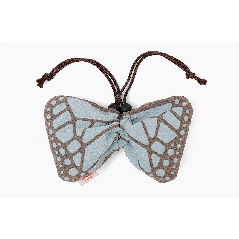 【BEAMS JAPAN】 COCHAE ちりめん巾着 蝶 舞鶴限定商品