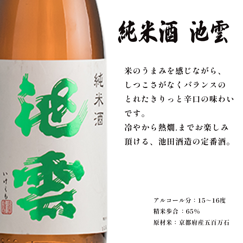 地酒 飲み比べ セット 純米吟醸 みなと舞鶴 純米 池雲 720ml×2本 御歳暮 お歳暮 贈答 熨斗 JM-30 日本酒 お酒 アルコール 京都 舞鶴 池田酒造 天酒まつり