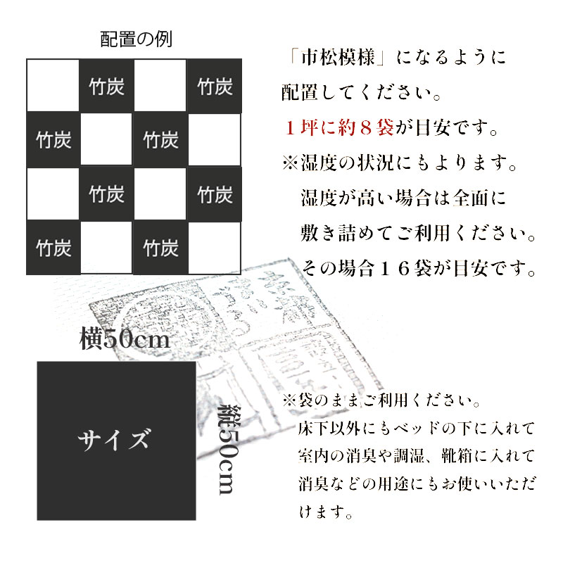 お試し 床下竹炭 2袋 特典付き 8L入×2袋 竹酢液 セット 舞鶴産 孟宗竹 竹炭 消臭 除湿 調湿 臭い