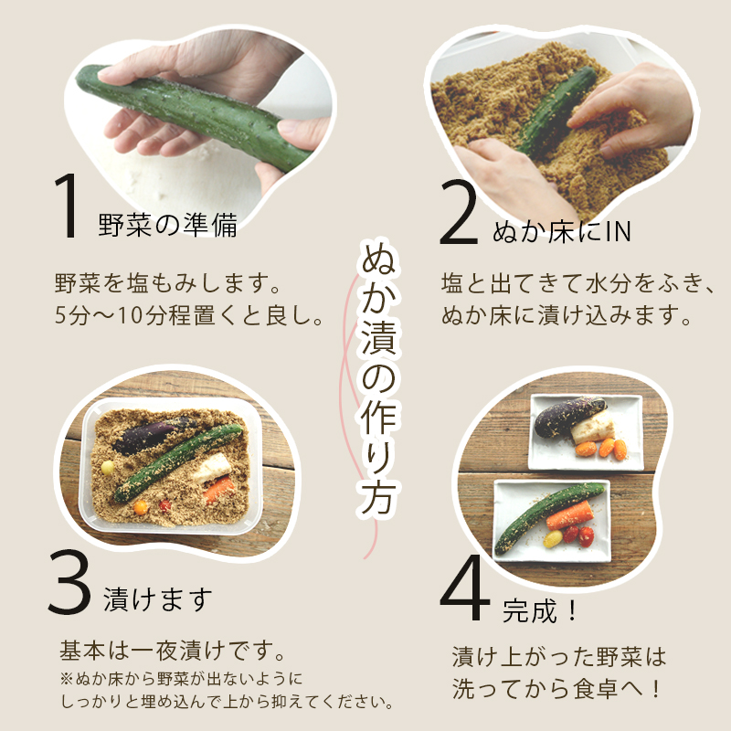 竹ぬか床 1kg たしぬか セット 糠床 ぬか漬け 発酵食品 混ぜない ぬか床 漬物 自分で作る 竹パウダー 竹炭パウダー 漬物 発酵 健康 生活