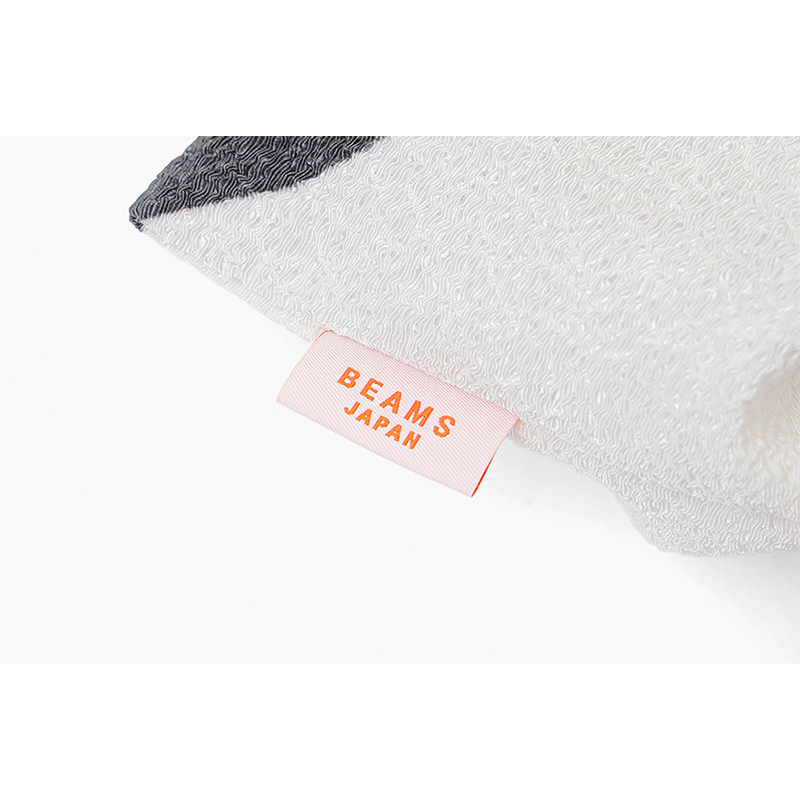 【BEAMS JAPAN】 COCHAE ちりめん巾着 鶴 舞鶴限定商品