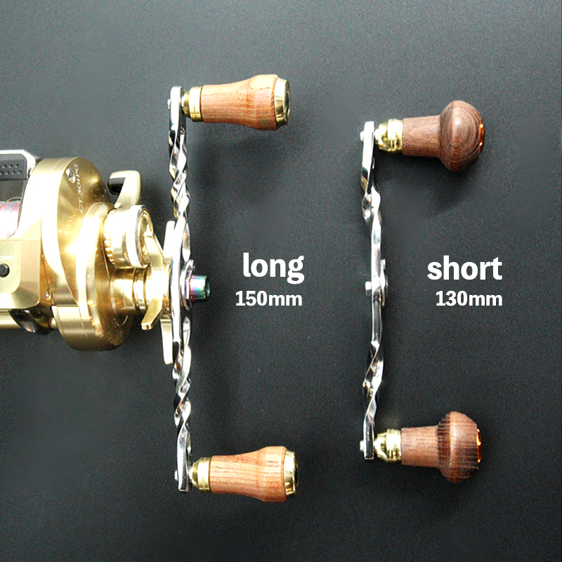 釣り フィッシング リール ノブ あり 130mm カスタム ハンドル オジリナル アウトドア レジャー キャンプ