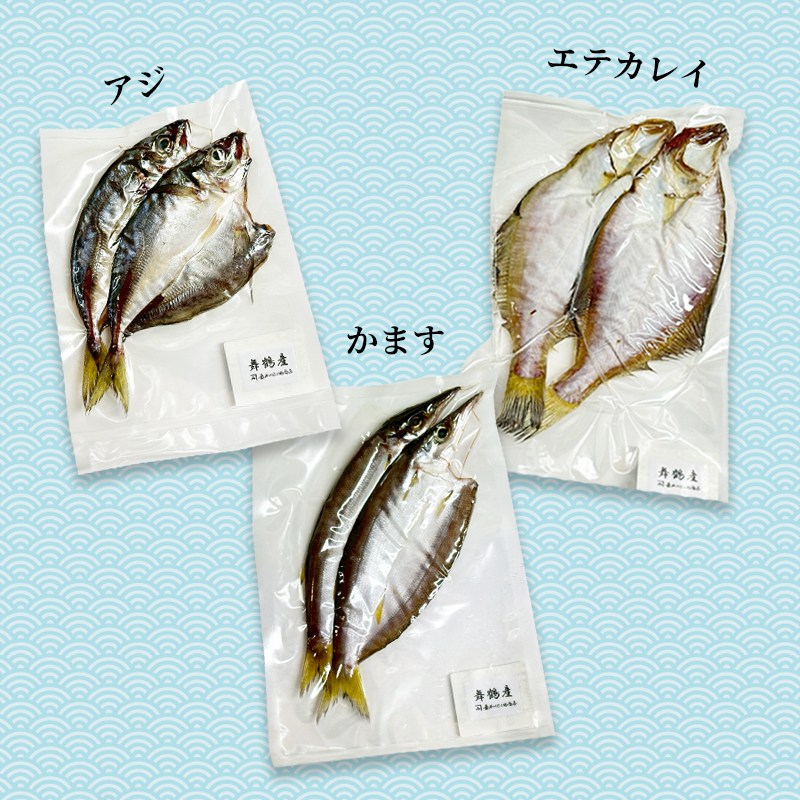 旬の魚 干物セット 贅沢詰合せ 6種～8種 日本海産 | 干物  高鮮度真空パック 冷凍 個包装 ギフト 贈答用 舞鶴 舞鶴市 京都