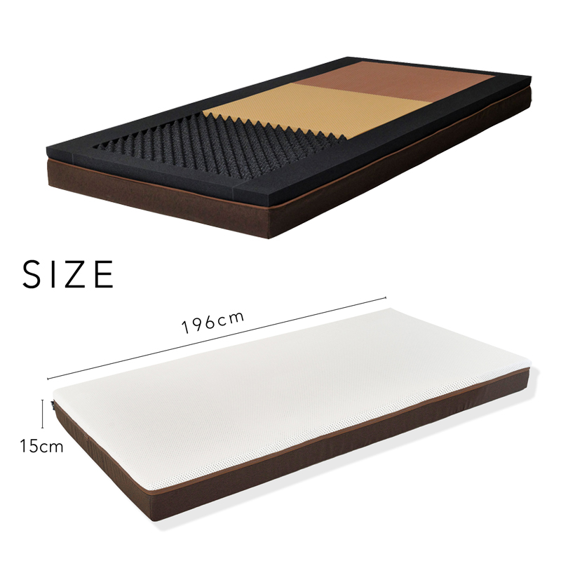 ジェルトロン ｎｅｍｕｒｕ（ネムル）マットレス シングル 寝具 カバー付 睡眠 快眠 介護 福祉 京都 舞鶴 国産 日本製 快適 ジェル 特許 体圧分散 高耐久 洗える 床ずれ ユニバーサル ウレタン 寝心地 通気性 電動ベッド対応