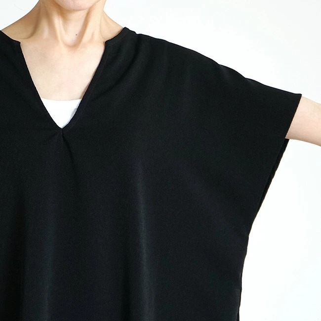 ワンピース レディース フリーサイズ 服 秋 冬 春 フォーマル 黒 ブラック ロング 上品 丹後 ちりめん 京都 舞鶴 ウッディーハウス